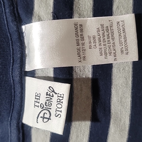 DISNEY STORE Tigger Embroidered Blue Striped Long Sleeve XL Vintage Sweatshirt - Picture 9 of 12